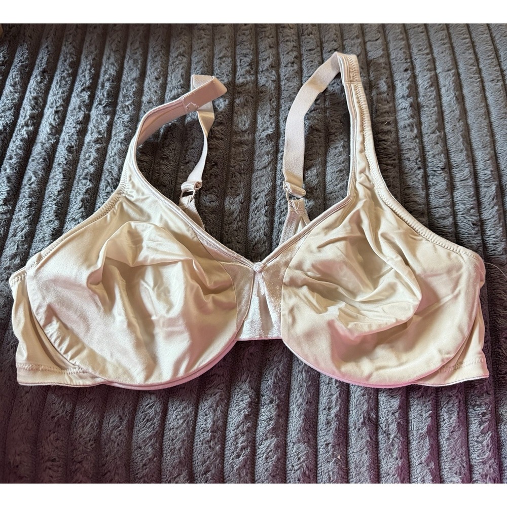 Women's Olga Minimizer Bra Size 40C Nude No Padding With Wires A3-221